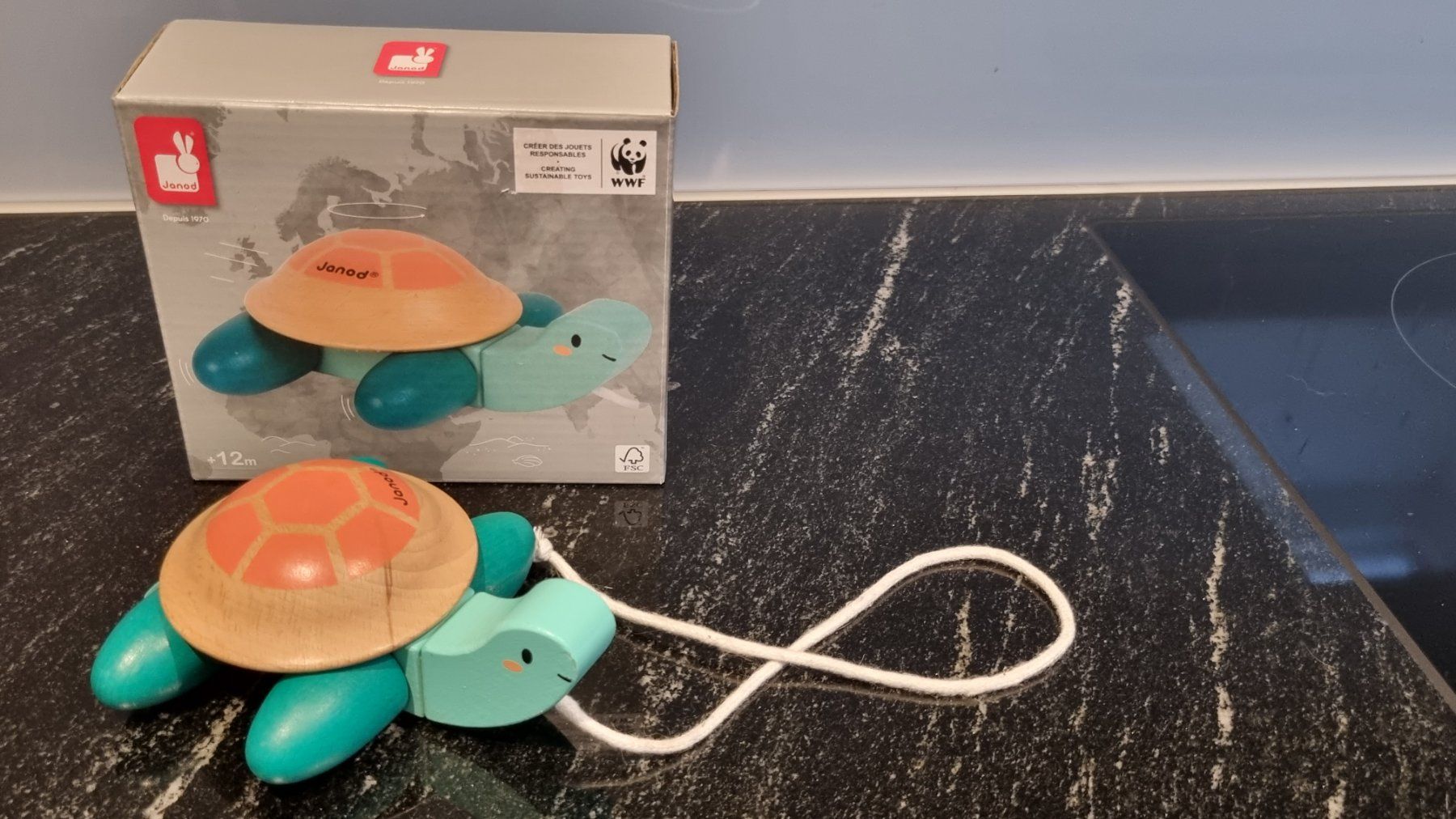 Janod Spielzeuge: Janod, Nachziehfigur Schildkröte – Gebraucht aus Willisau von Hilbrand-Handel