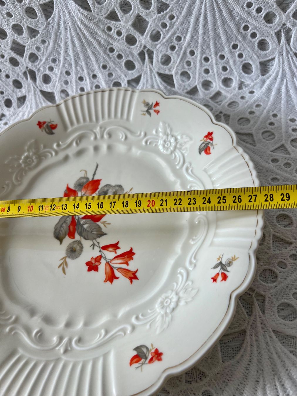 Teller: großer Teller Prunkschale Porzellan 28cm – Gebraucht aus Frenkendorf von Only1 8
