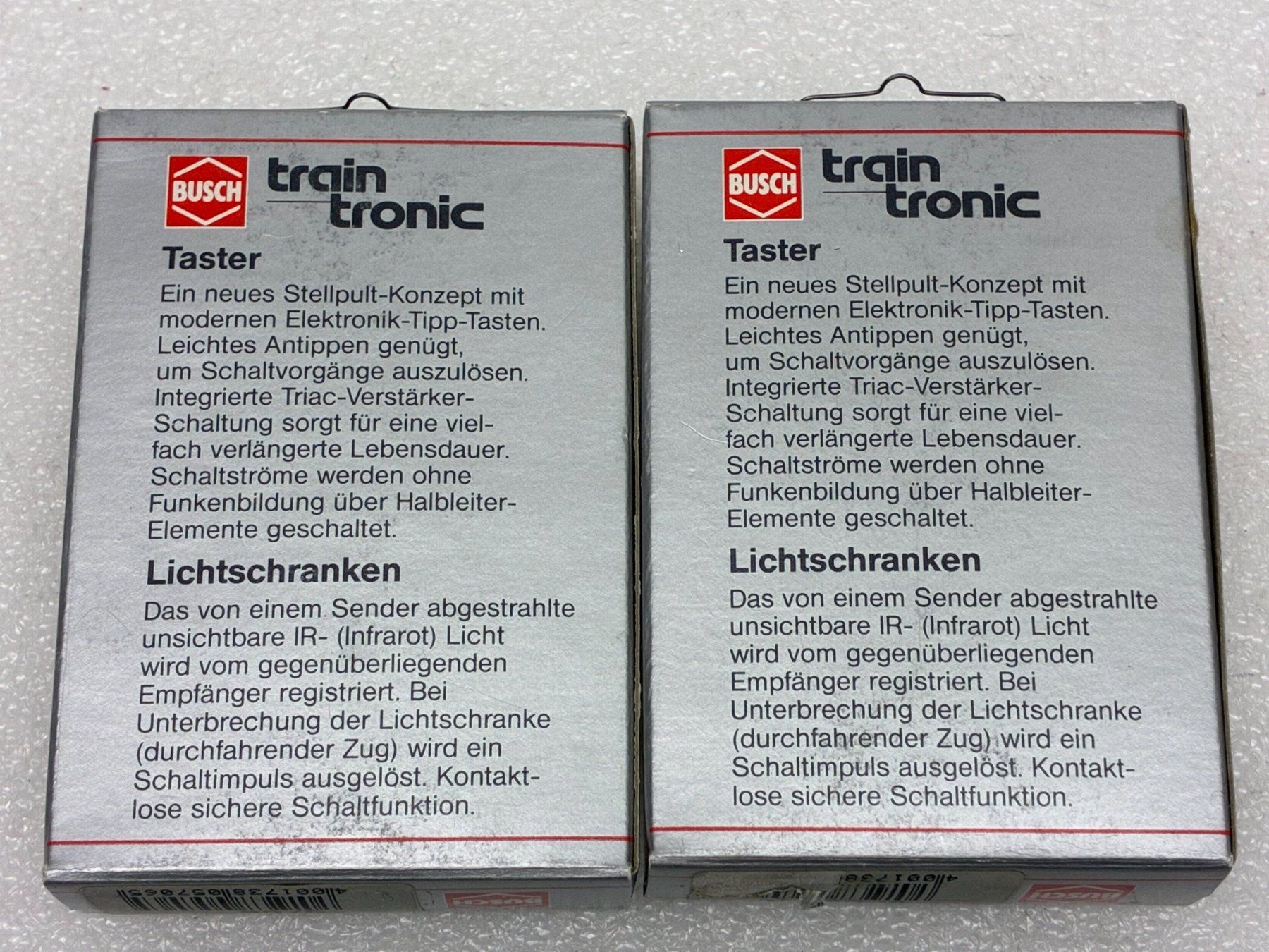 Busch Modellini di ferrovie: Busch 5706 train tronic: 2x Ein-/Ausschalter - spurneutral – Nuovo e nell'imballaggio originale da Thun venduto da retoolinoo 3