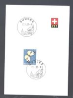 PTT Bögli mit Sst SURSEE 17.I.57