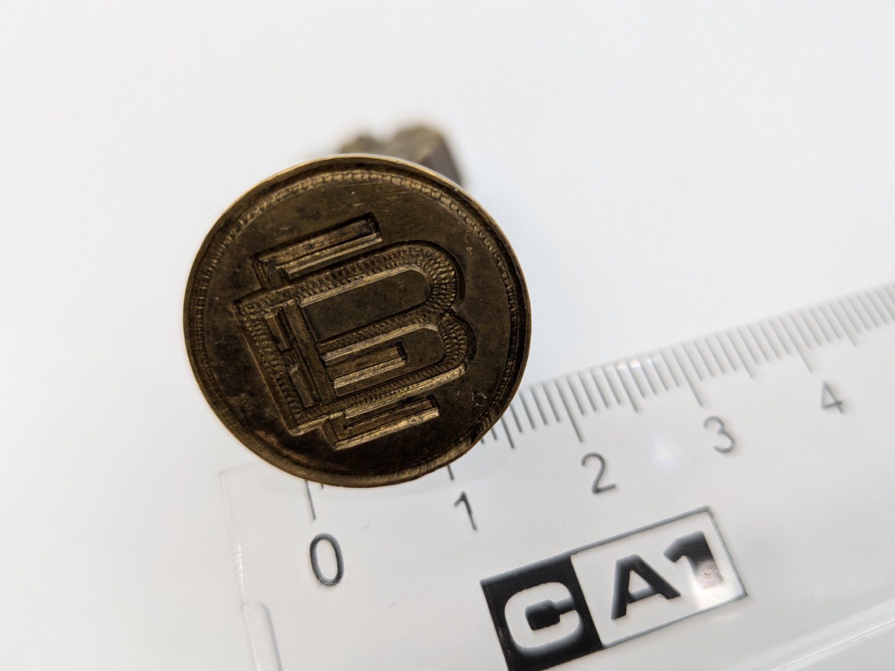 Timbri: Antiker Siegelstempel, Petschaft Monogramm EB – Usato da Emmen venduto da magelan 3