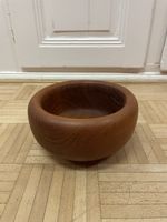Zeitlose Teak Holzschale massive Teakschale vintage Schale