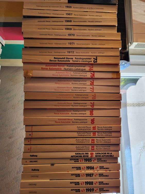 Catalogues de la revue automobile suisse 1966 à 2009 Kaufen auf Ricardo