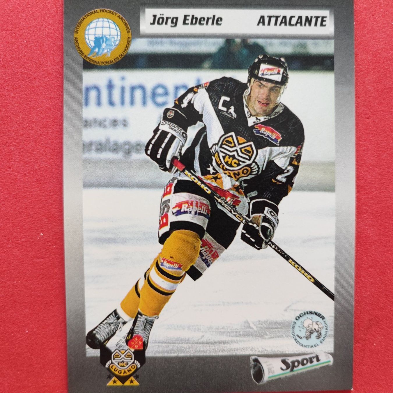 Carte collezionabili: Jörg Eberle - HC LUGANO - 1993/94 – Usato da Dübendorf venduto da kb86_MOVIE