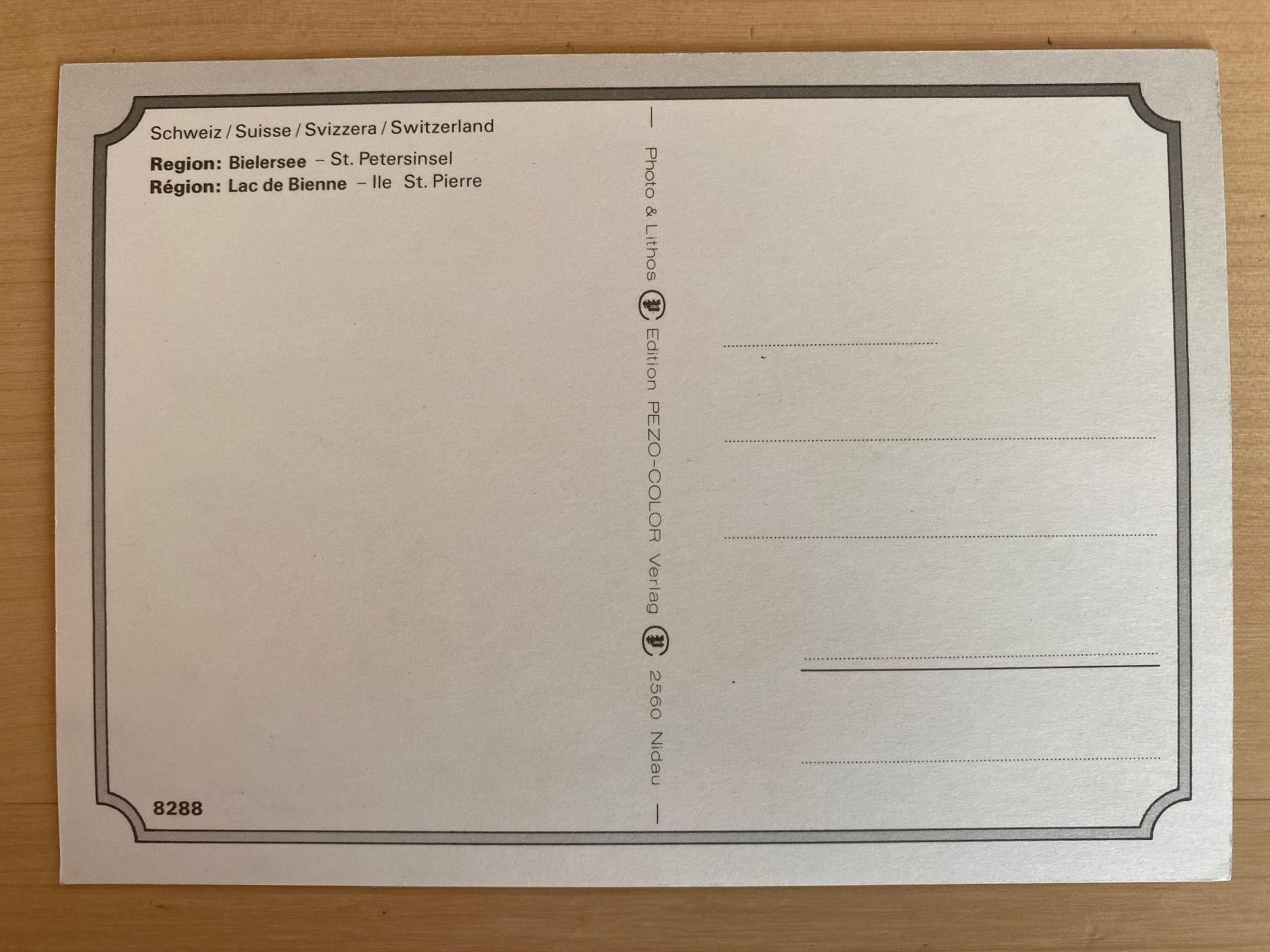 Cartoline postali: AK Bielersee, St. Petersinsel BE – Nuovo (secondo la descrizione) da deitingen venduto da popcorn02 1