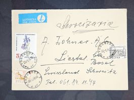 CL25 Enveloppe + Timbre Pologne 1976