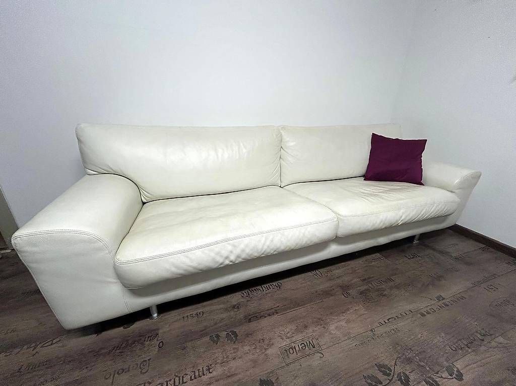 Divani: Sofa weiss (Echtleder) – Usato da Basel venduto da SaraMeier01