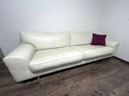 Sofa weiss (Echtleder)