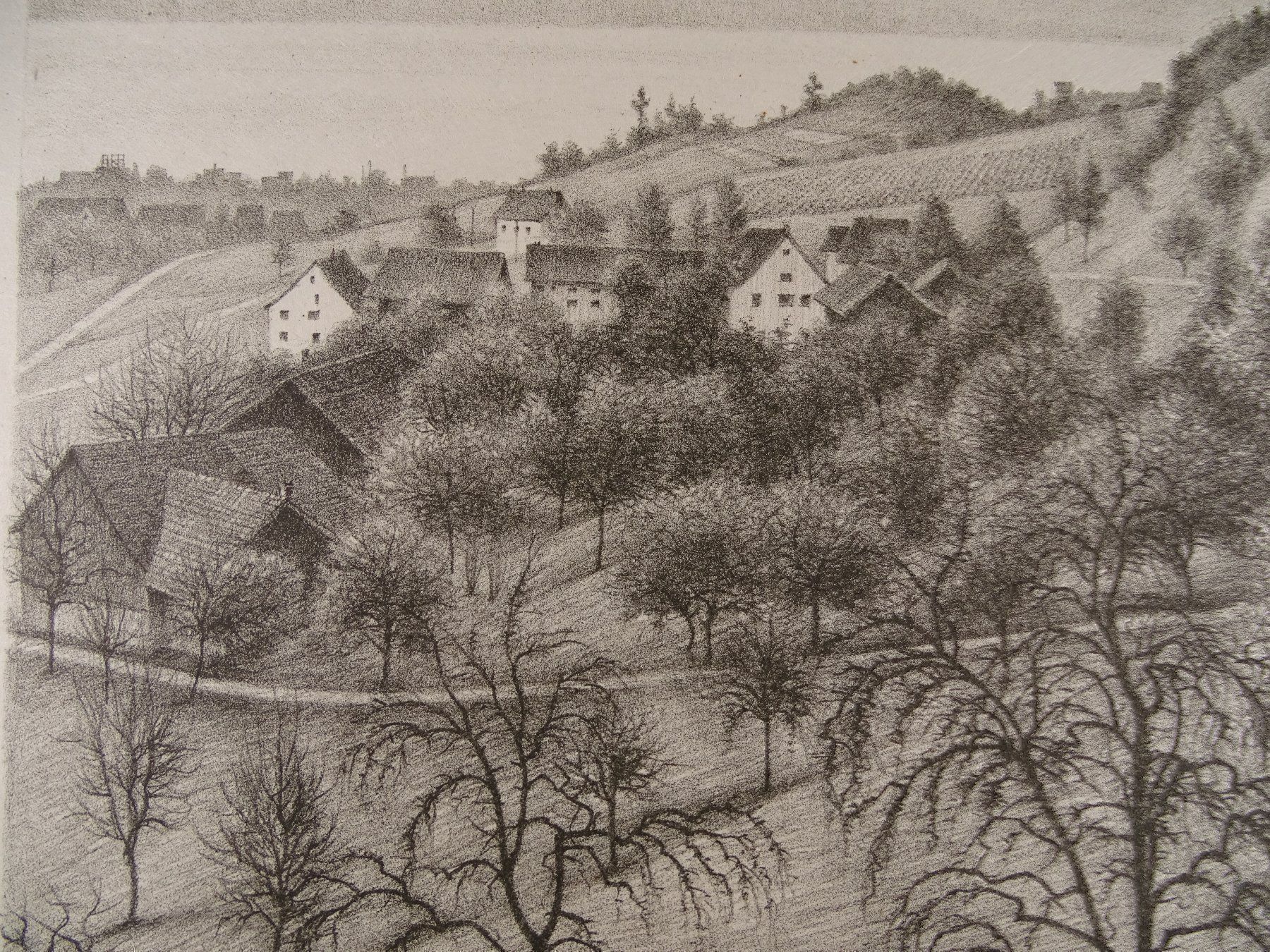 Gravures: MEILEN, LITHOGRAPHIE 1938 – D'occasion à Grüningen par Kartensammler 3