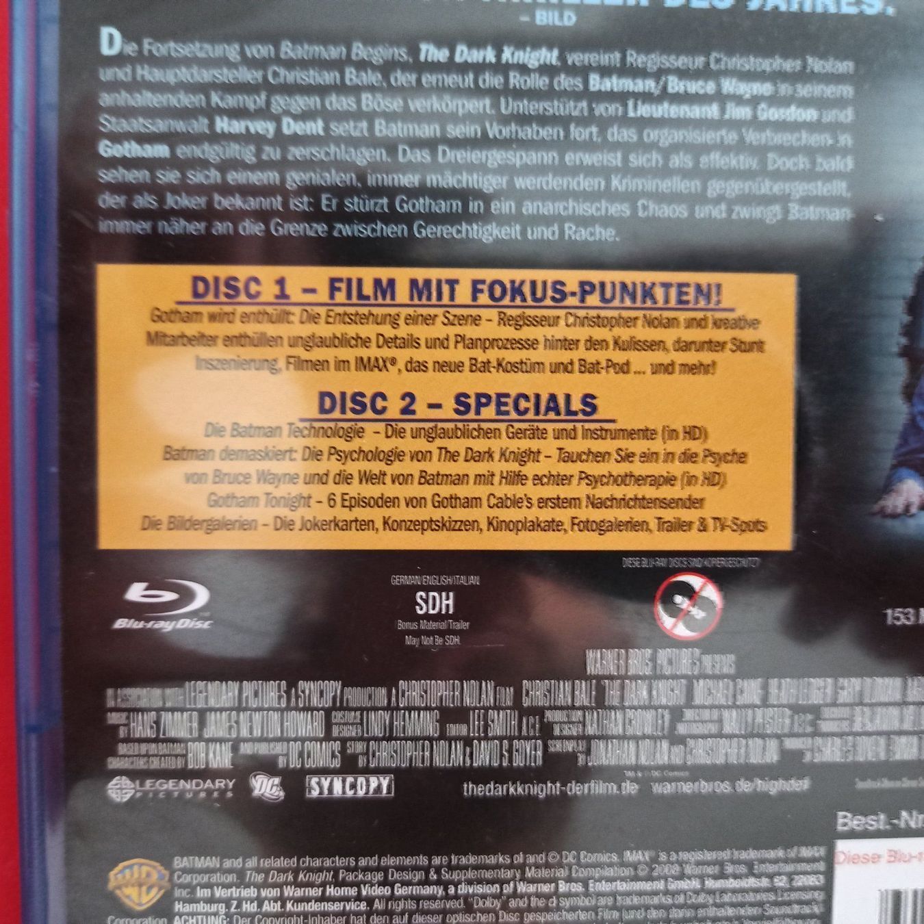 Tutti i DVDs: The Dark Knight - 2 Disc – Usato da Dübendorf venduto da kb86_MOVIE 3