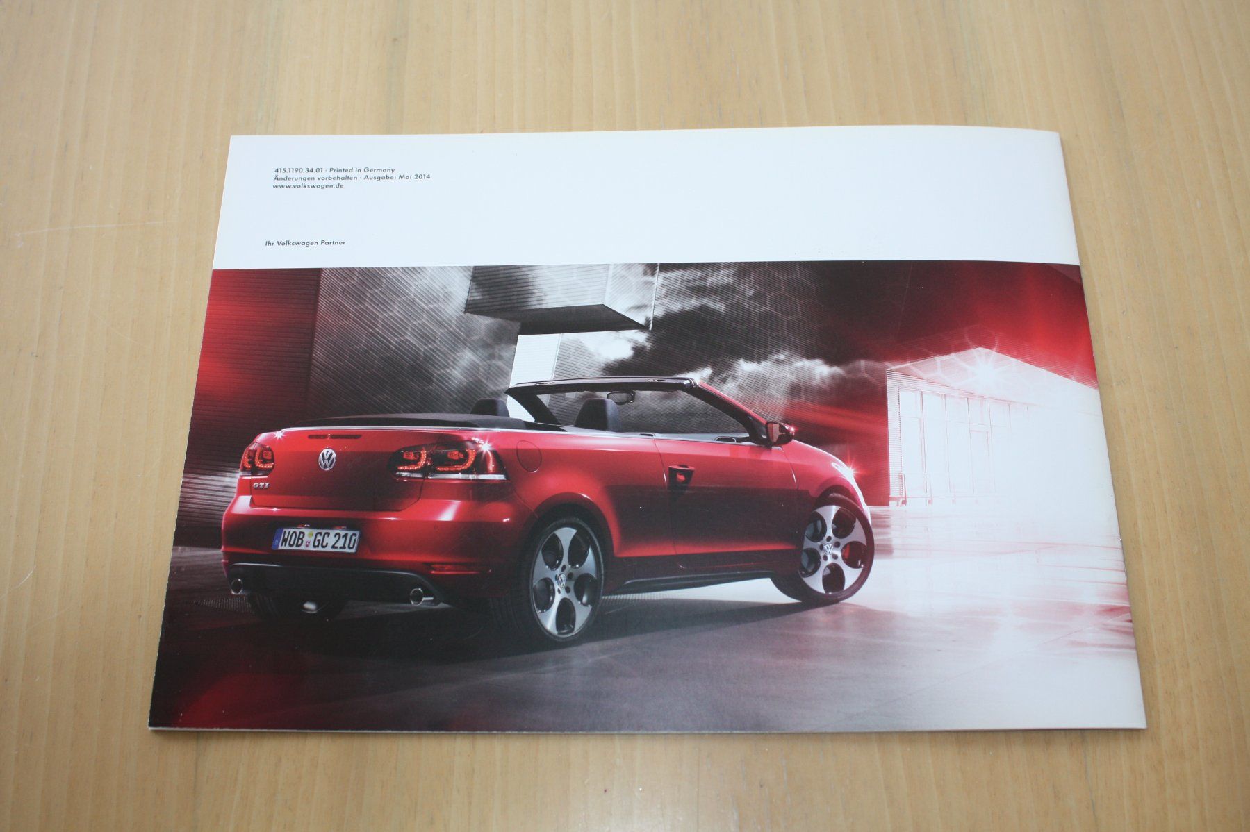 VW Dokumente: VW Golf GTI Cabriolet Prospekt 5/2014 – Gebraucht aus Wikon von erwin400 6