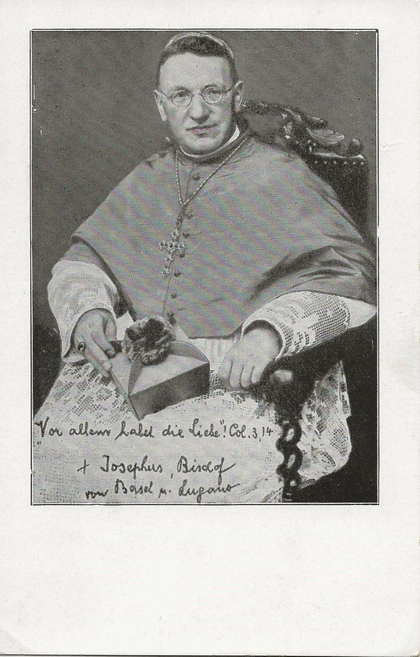 Ansichtskarten: Josephus,Bischof von Basel & Lugano – Gebraucht aus Frauenfeld von Merk52