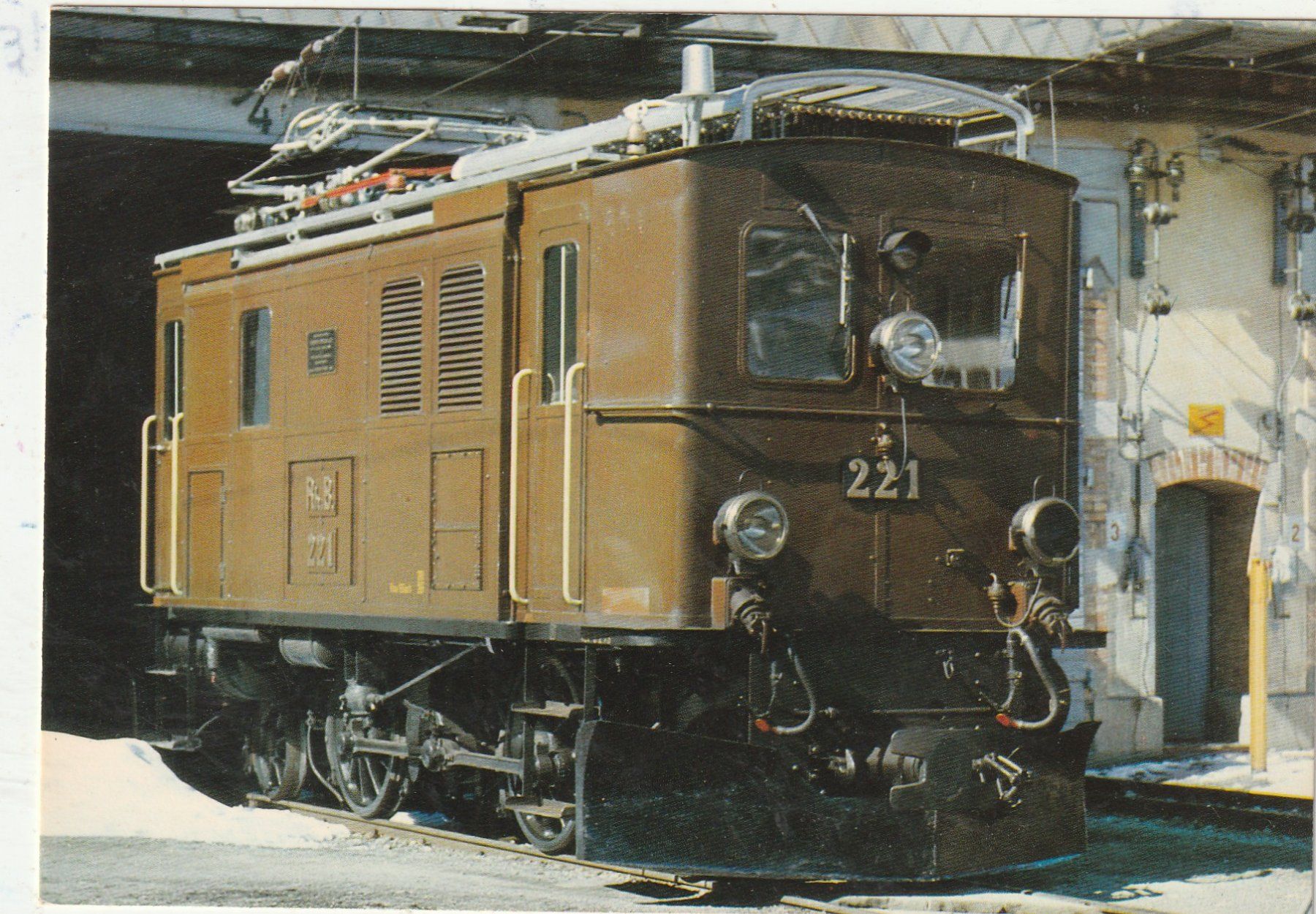 Cartoline postali: Rhätische Bahn Lokomotive – Usato da Lumbrein venduto da made02