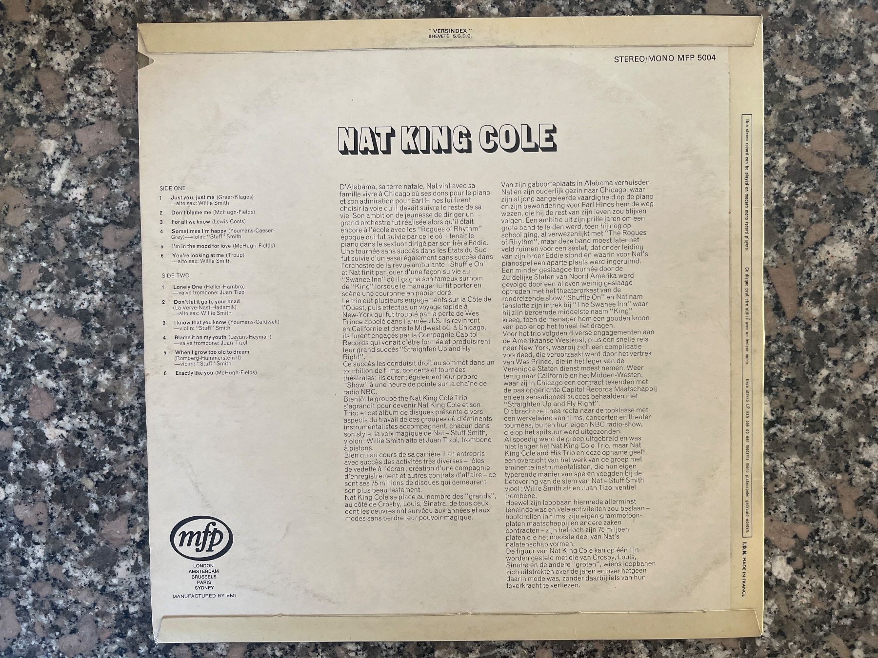 Dischi in vinile: A390/Nat King Cole – Usato da Frutigen venduto da Philippe_jsp 1