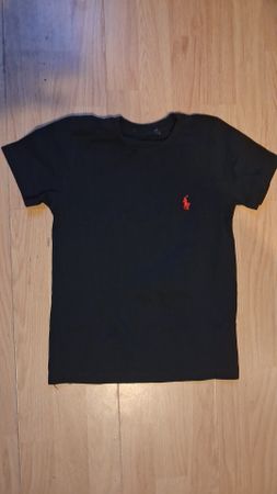 T-Shirt Ralph Lauren schwarz Logo rot guter Zustand