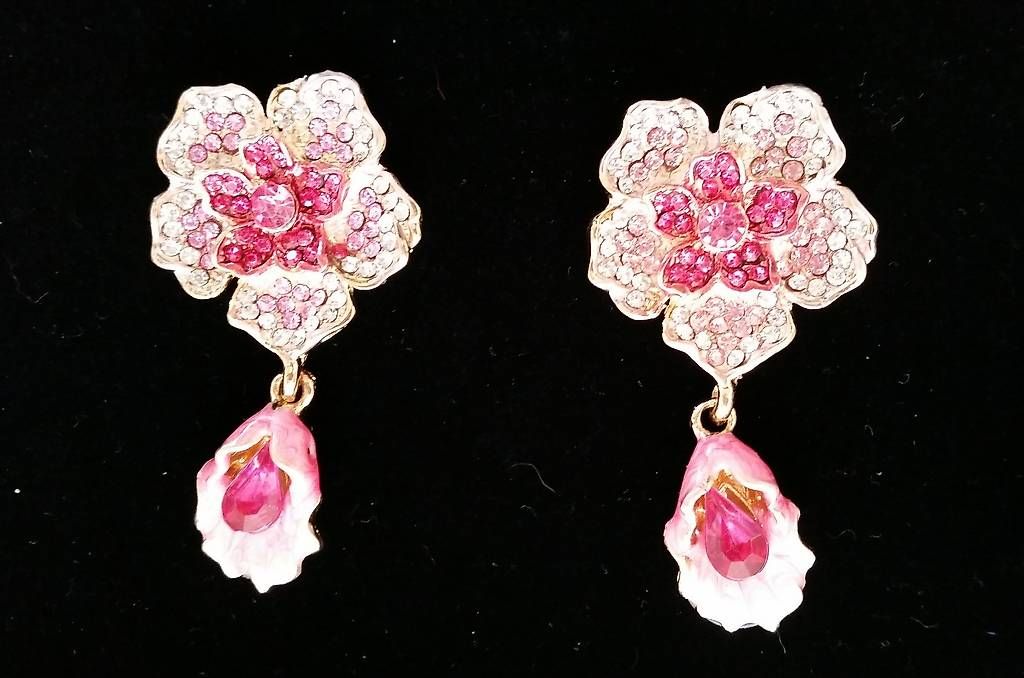 Sonstiger Schmuck: Blumen Set mit Glitzersteine – Gebraucht aus Soyhieres von chatons 1
