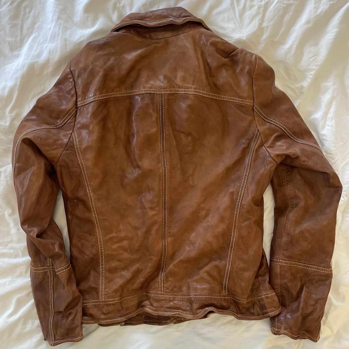 Massimo Dutti Giacche: Braune Leder Jacke – Usato da Wabern venduto da alestae 4