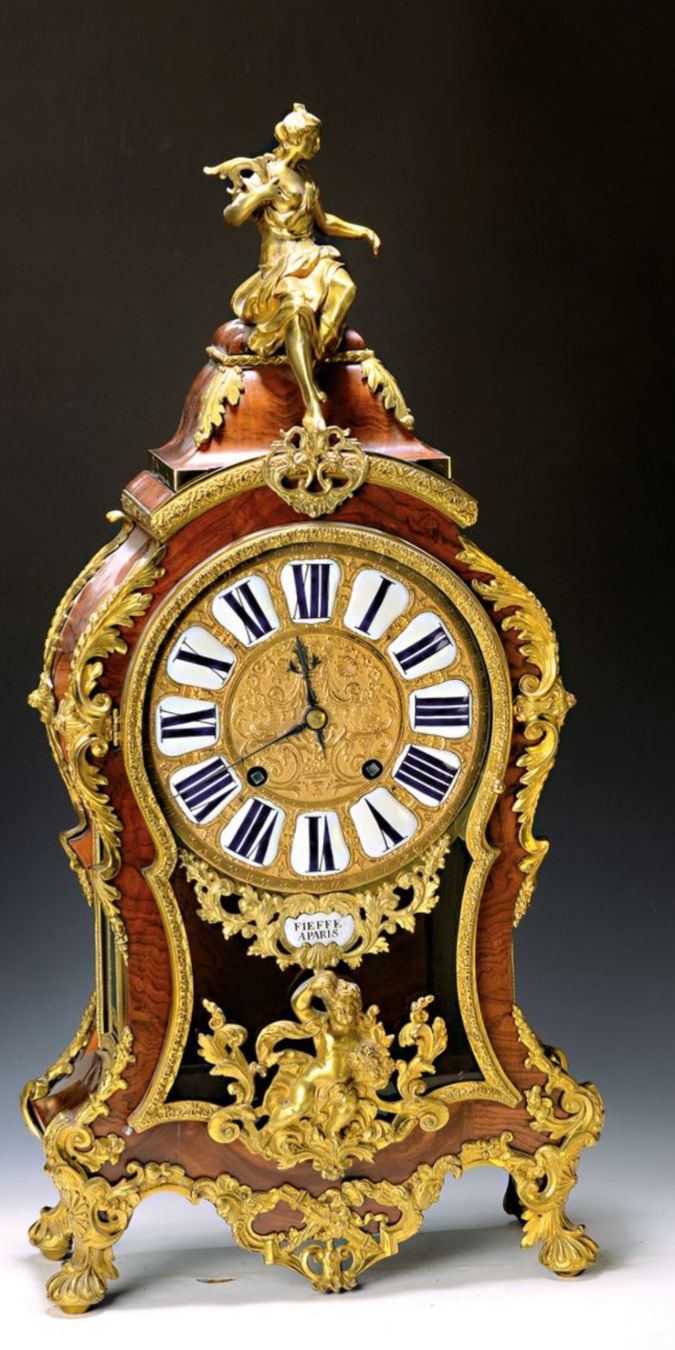Orologi: Große Pomp Pendule signiert Fieffe Paris – Usato da Zürich venduto da Kristl_von_der_Post