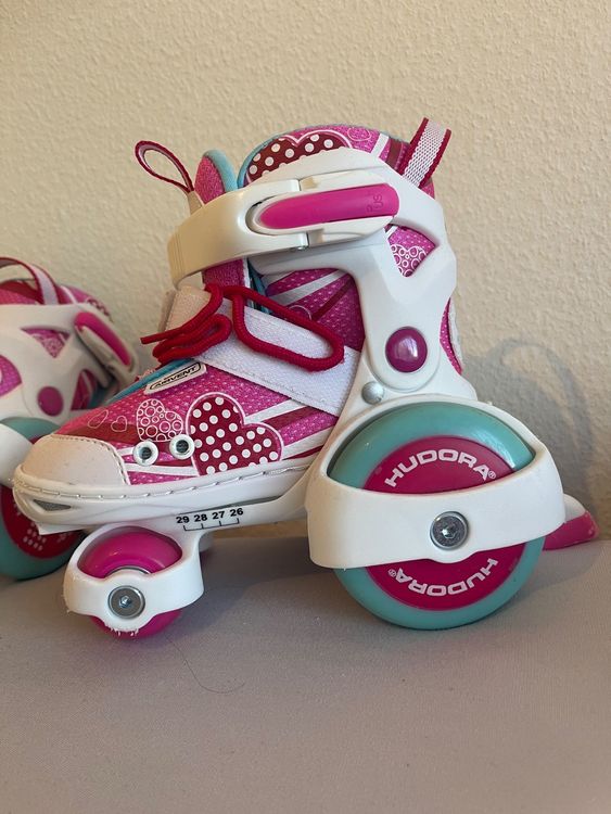 Peplaytal Rollschuhe Mit LED - Verstellbare Fersen Roller Mit Leuchtenden Rädern