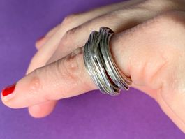 Silberdraht Ring pompös (50)