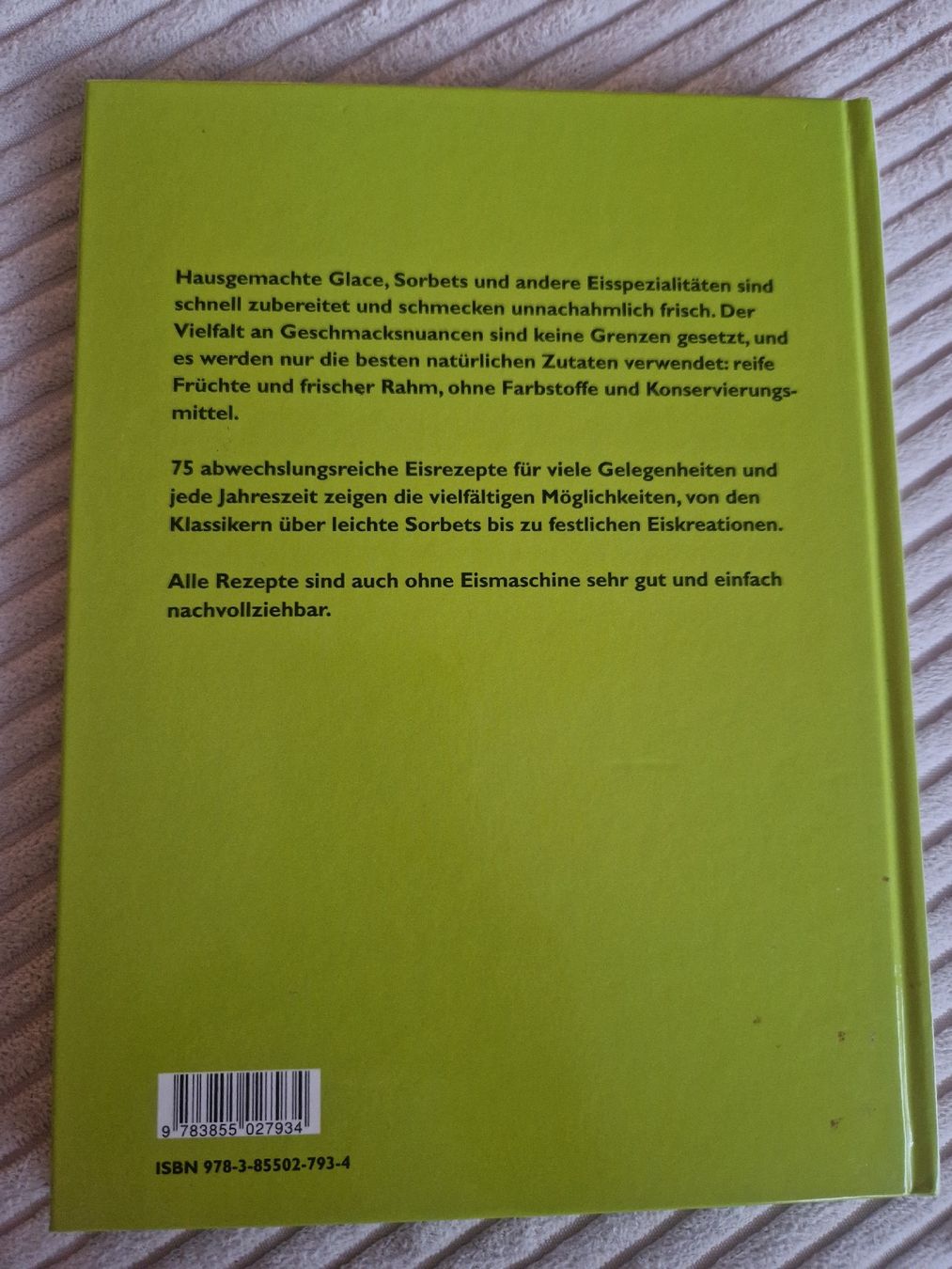Bücher: Eiscreme, Glace, Sorbet - Kochbuch – Neu (gemäss Beschreibung) aus Buttwil von SabrinaA03 1