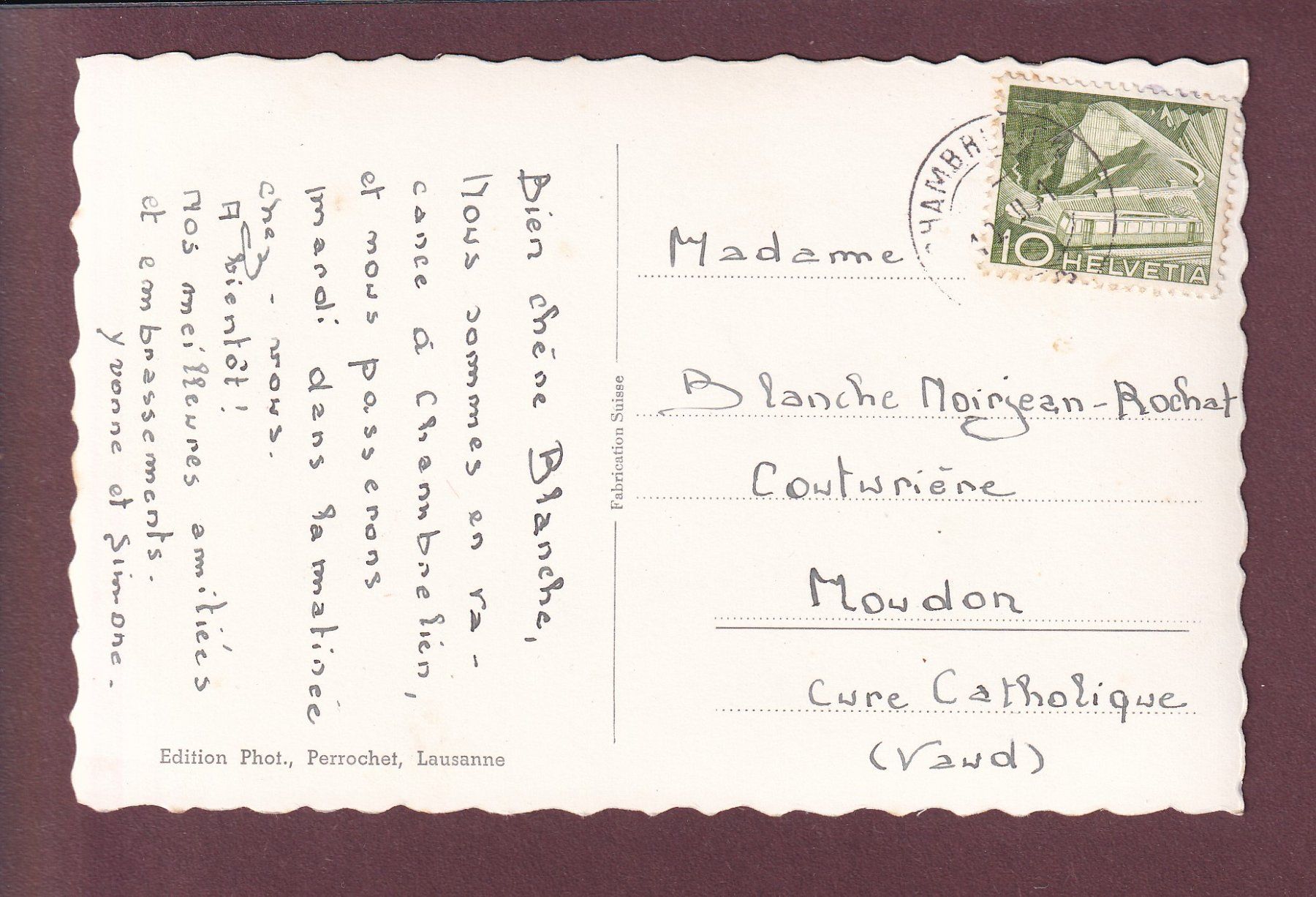 Cartoline postali: NEUCHÂTEL et environs - Vol d'oiseau – Usato da Pully venduto da nicecards 1