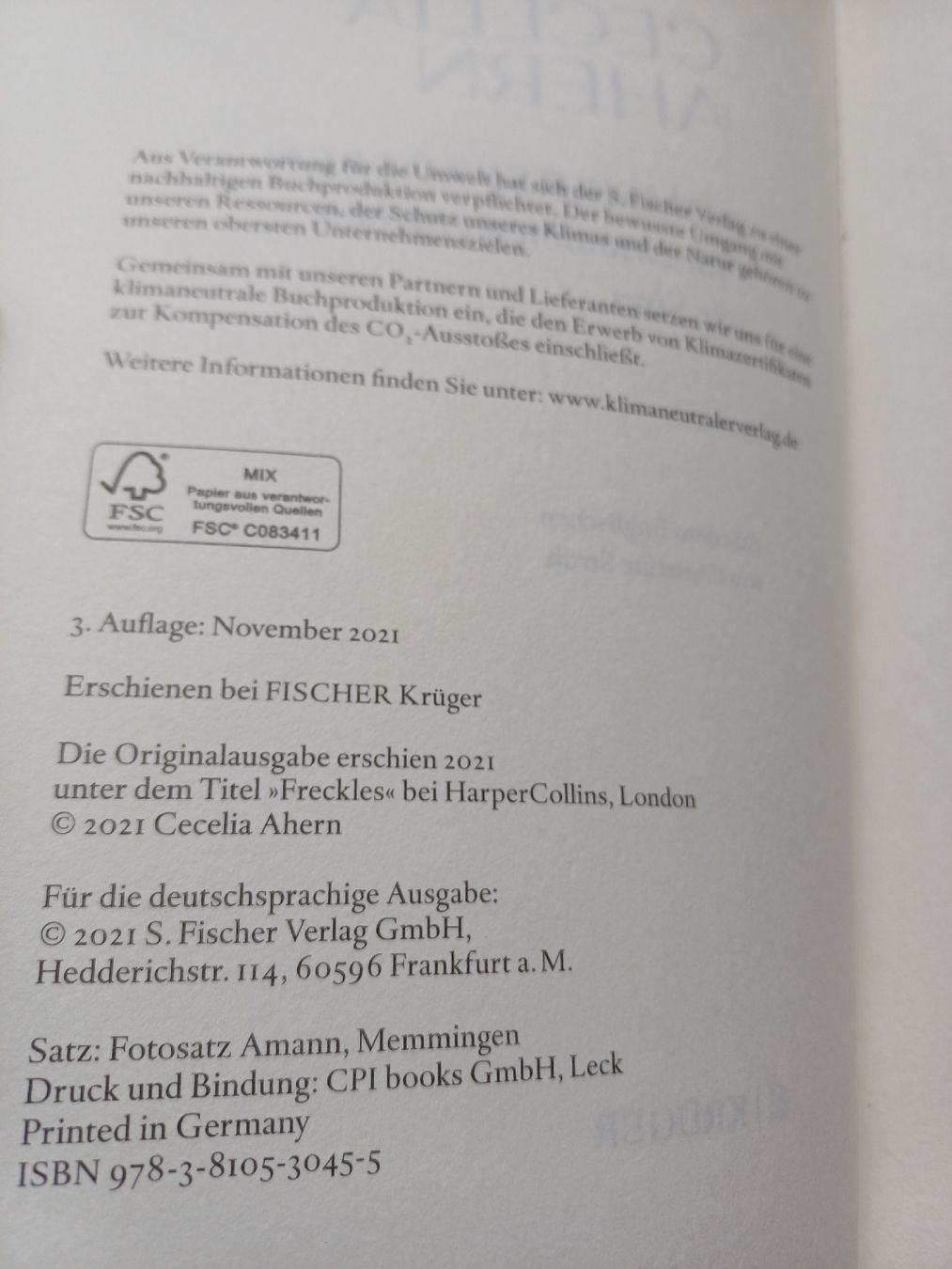 Bücher: Cecelia Ahern "Sommersprossen" Roman Buch – Neu (gemäss Beschreibung) aus Bern von rikivip 4