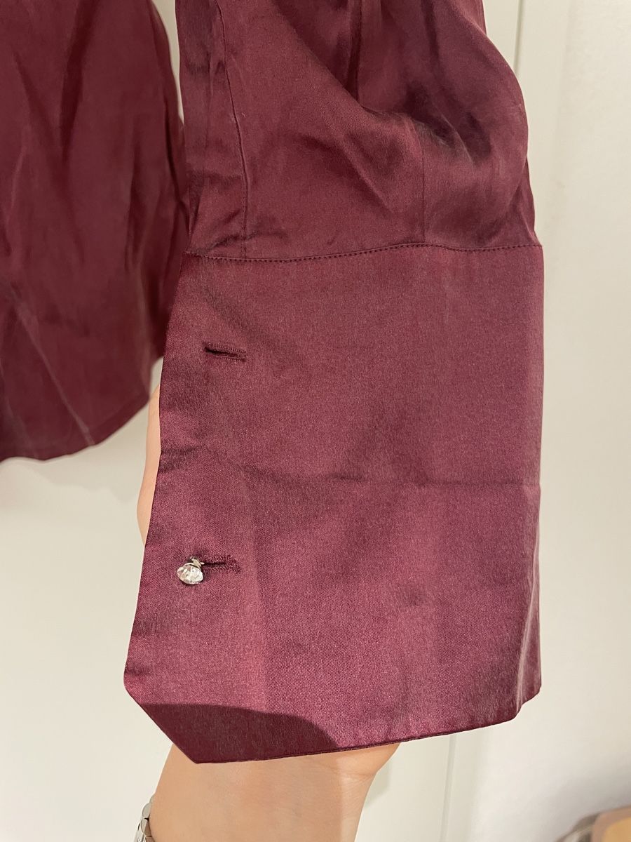 Max Mara Blusen: Burgundy Max Mara Seidenhemd – Gebraucht aus Zürich von kap_7btt 1