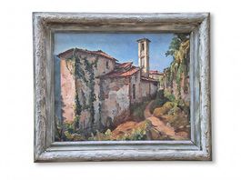 Dardo Gattelli: "Tessiner Bergdorf"  Original Ölgemälde