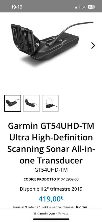 Garmin GT54UHD-TM  Ultra High-Definition Transducer