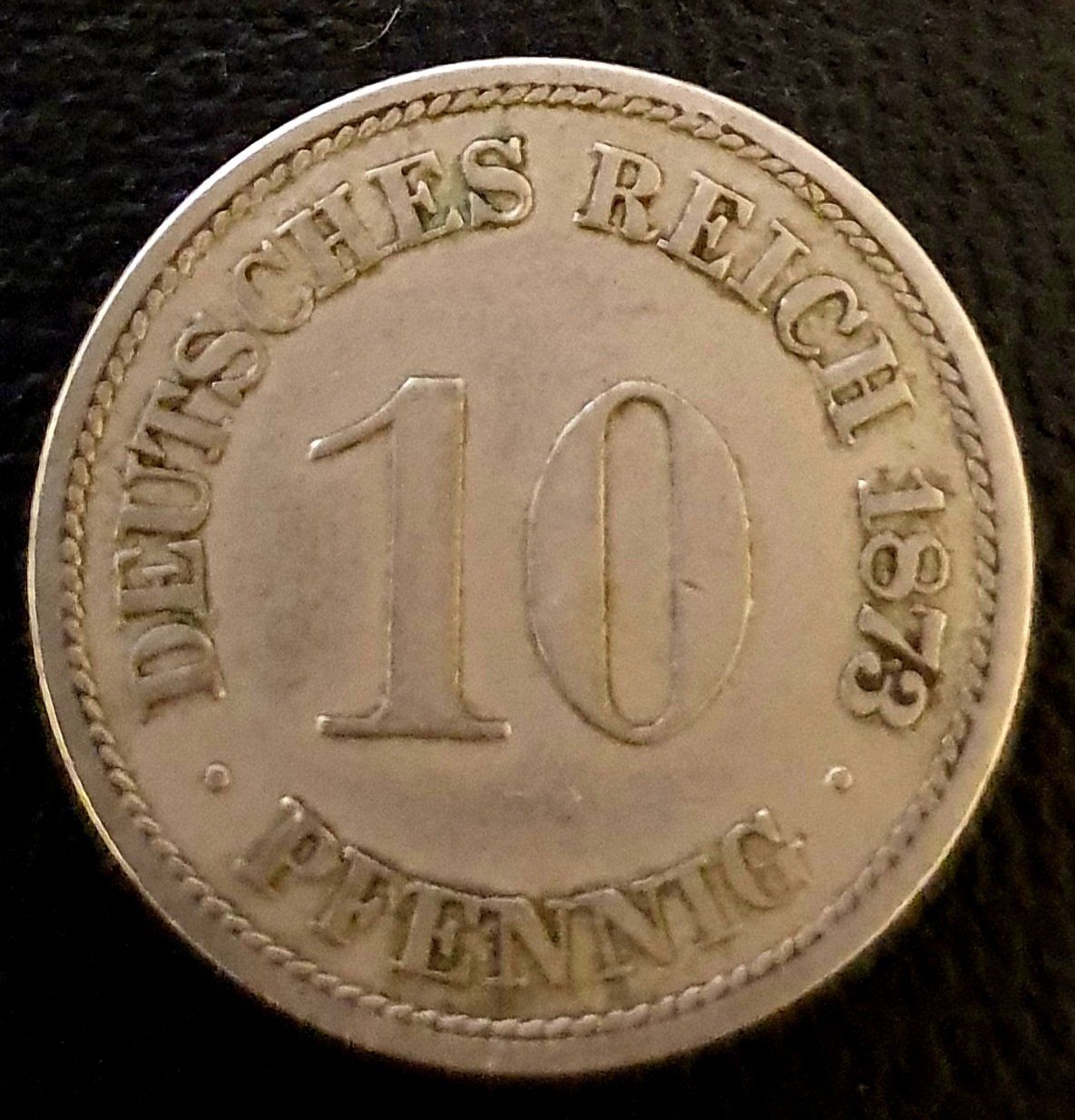 Alle Münzen: 10 Pfennig 1873 A – Gebraucht aus Egerkingen von Acc1 1