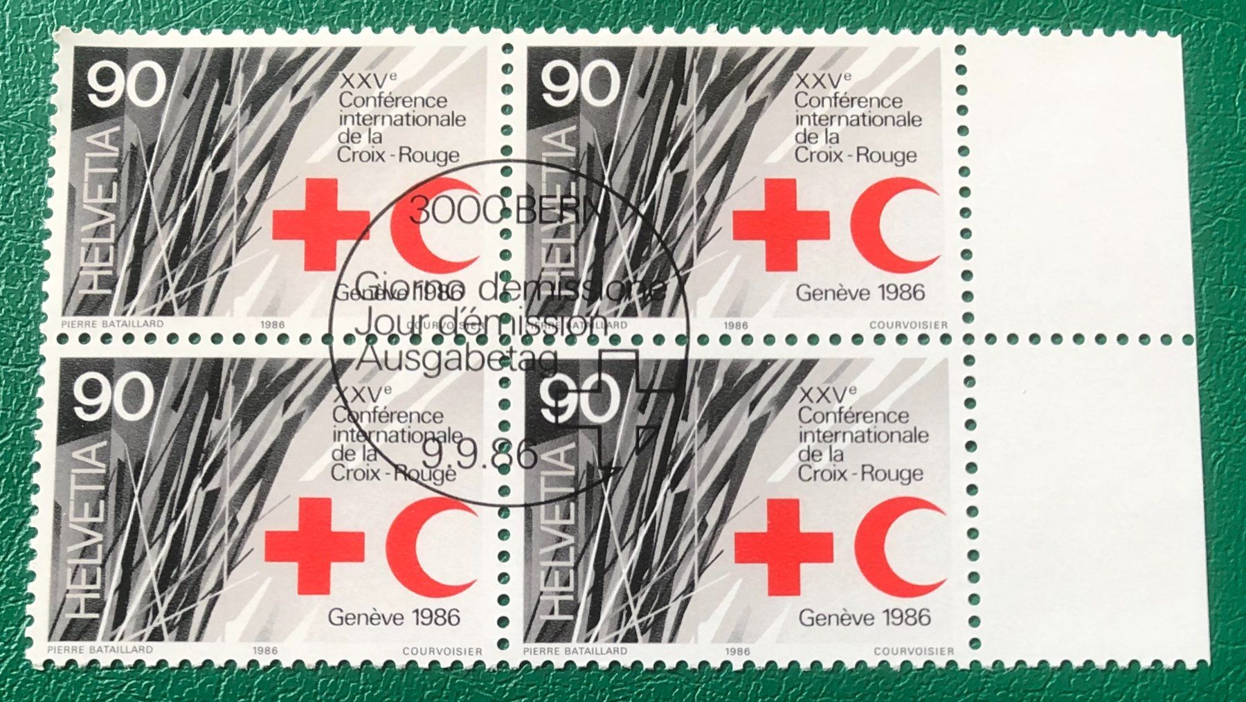 Tutti i francobolli: 4 er Block Nr. 730 mit ETStempel Bern – Usato da Aarau venduto da Billa007