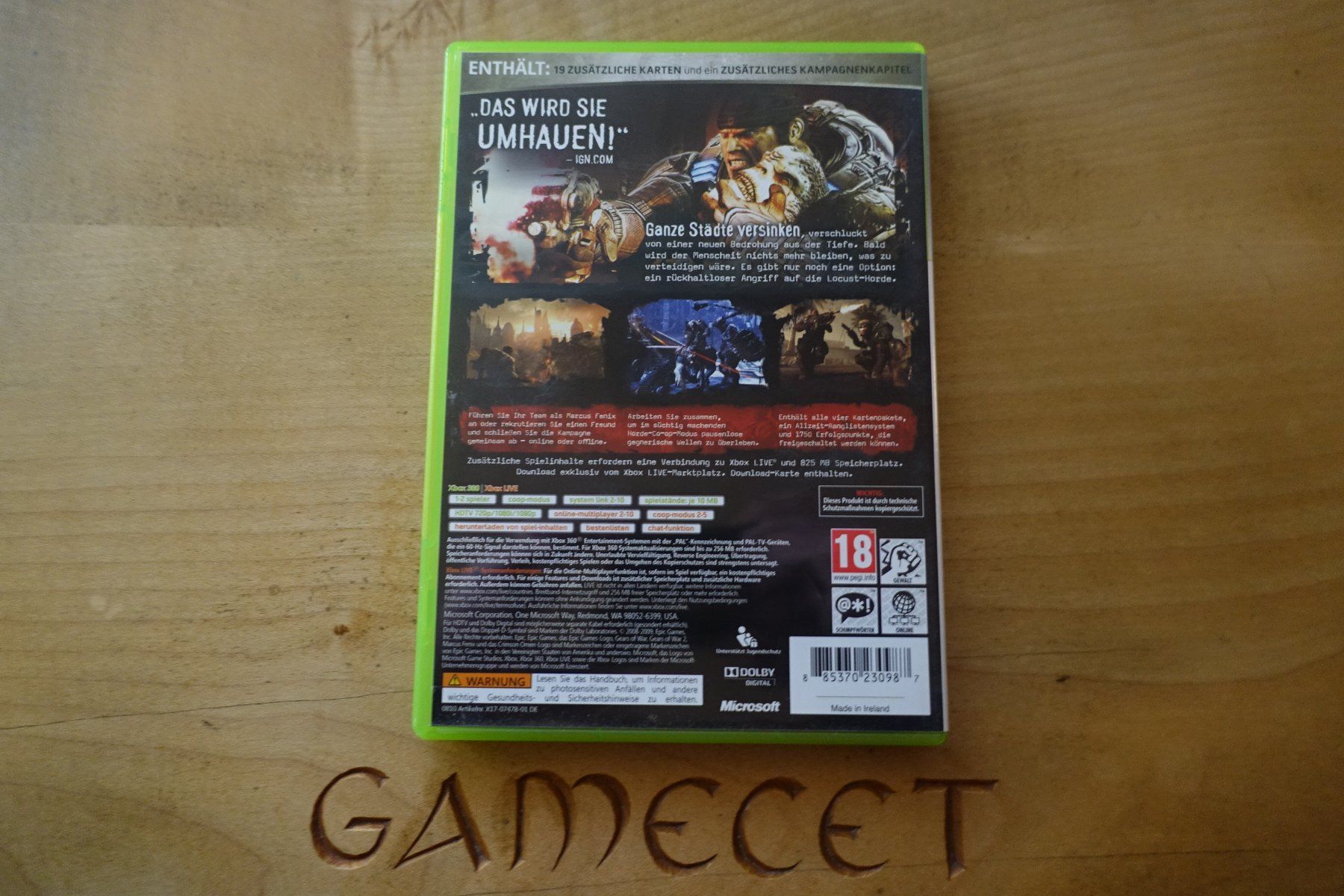 Microsoft Giochi: Gears of War 2 (Classics) – Usato da Steinach venduto da Gamecet 2