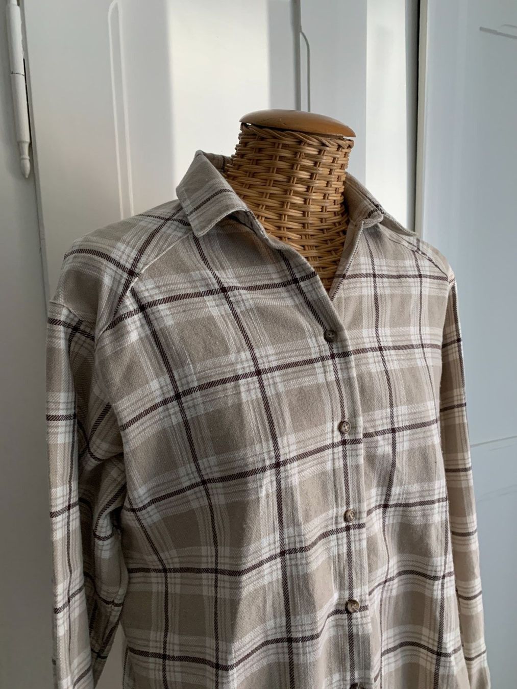 Camicette: SUBDUED - Flanell Hemd beige kariert – Usato da Zürich venduto da Diazaio 1