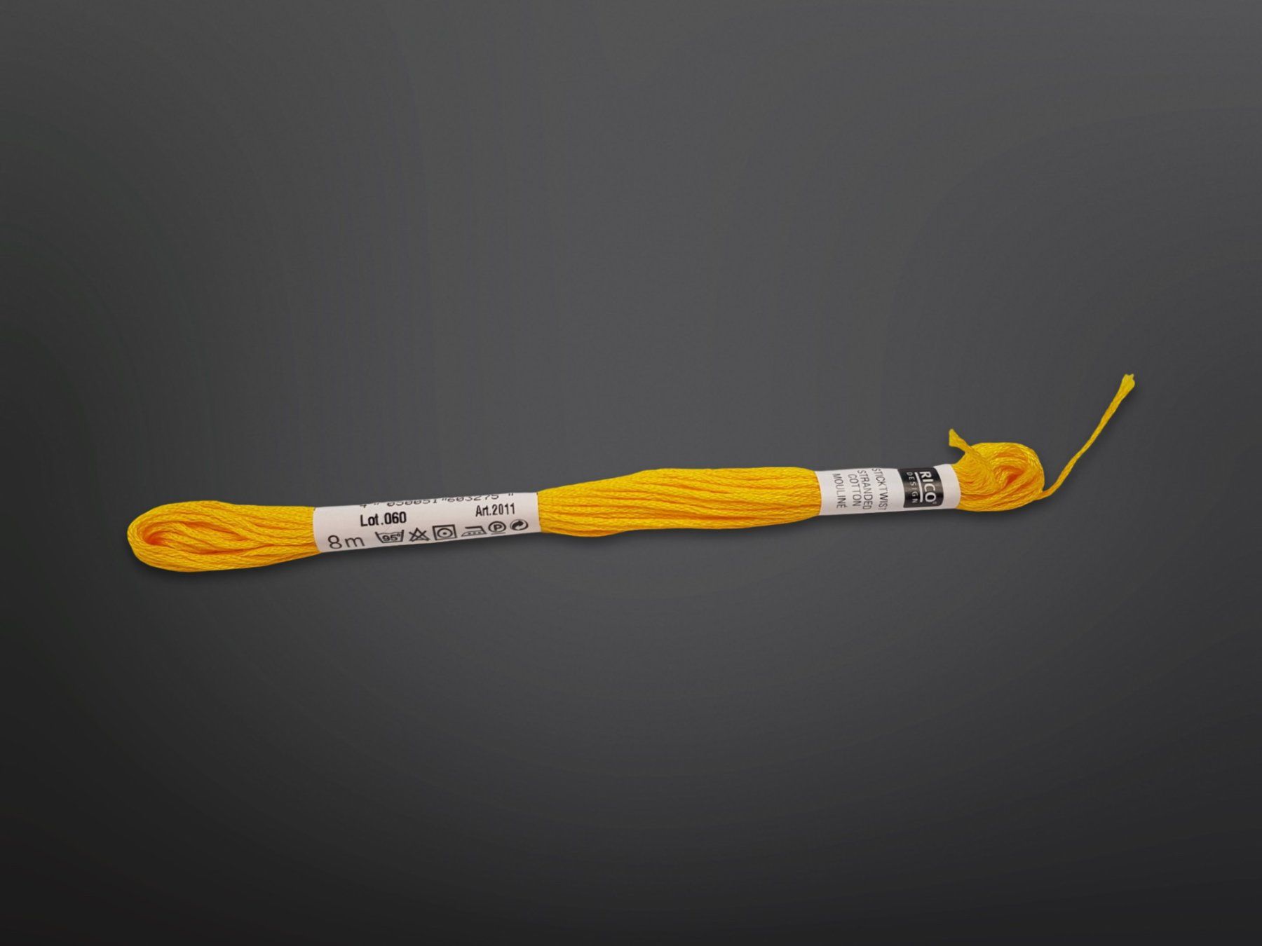 Cordicelle & Fili: RICO DESIGN gelbes Stickgarn – Nuovo (secondo la descrizione) da Suhr venduto da Restwert_Suhr 4