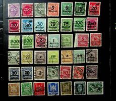 DEUTSCHES REICH TIMBRES OBLITÉRÉS 1923-1925 / U202