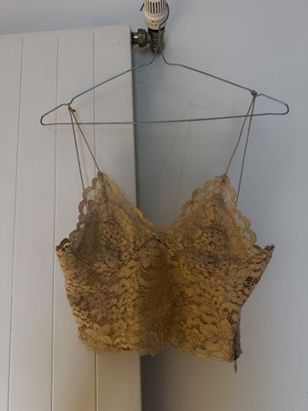 Spitzentop Zara beige S