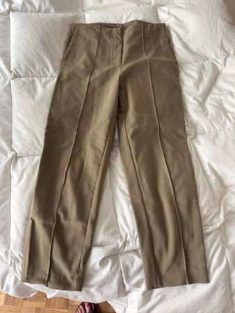 Pantalon élégant Massimo Dutti beige clair taille 40 leger