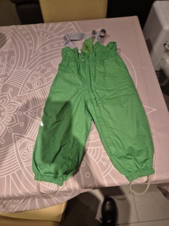 Tolle Reima Tec Schnee-/Skihose, grün, Grösse 86.