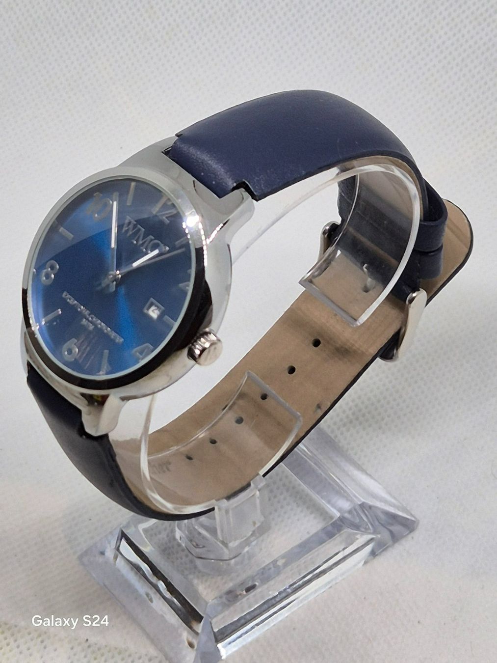 Orologi: WMC Blue Watch mit Datumsanzeige, 3 ATM – Nuovo e nell'imballaggio originale da Losone venduto da bal_gfp6 3