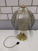 Tischlampe Orion Messing Glas 70er 80er Jahre gebraucht