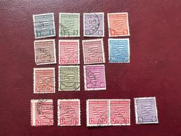 Provinz Sachsen 1945 Wappen Lot gest.  (4168)