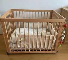 Babybett 0.8x1m höhenverstellbar