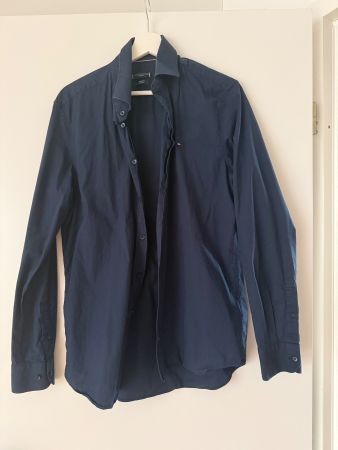 Thommy Hilfiger Herren Hemd Grösse M dunkelblau