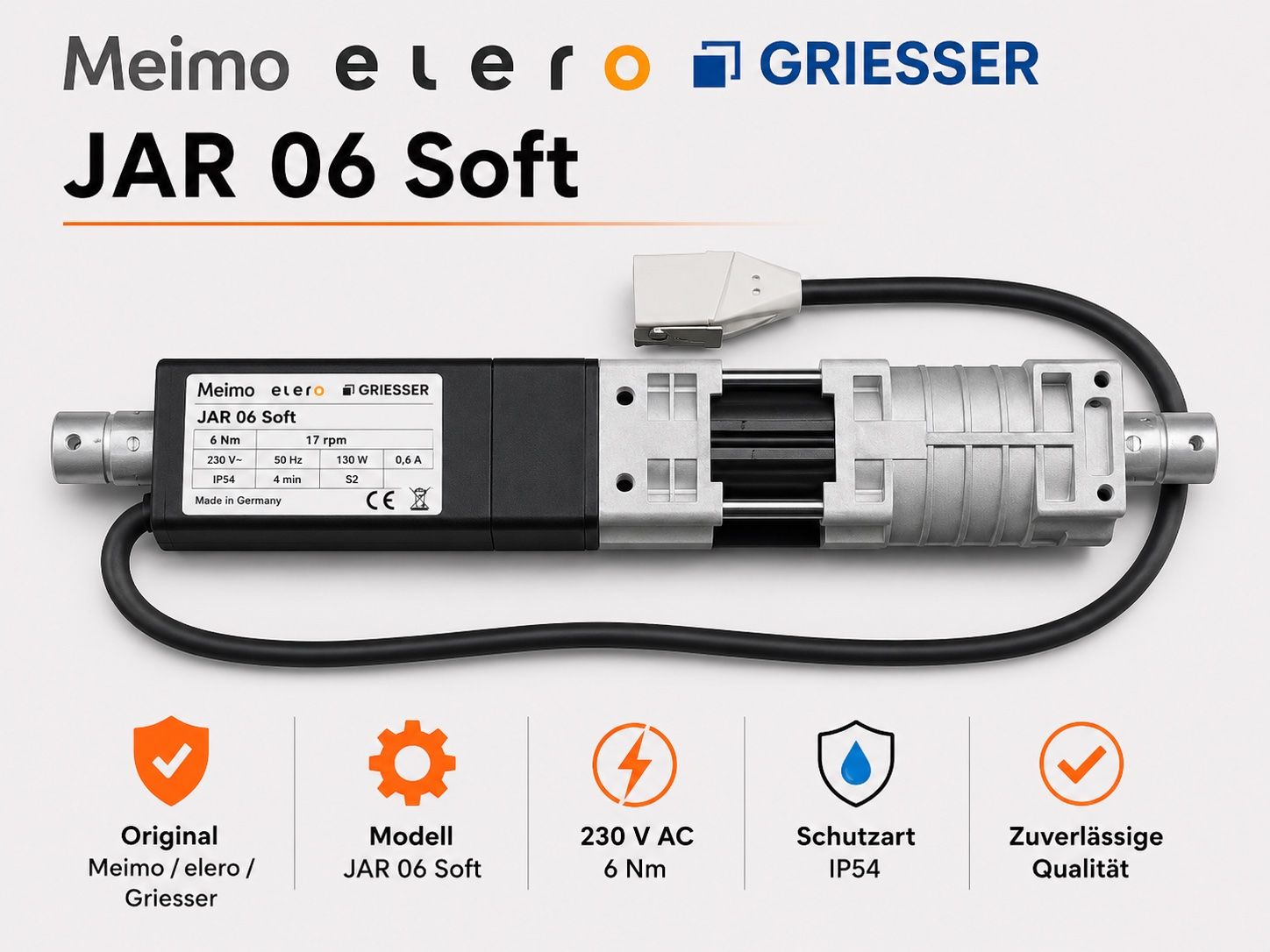 Tende da sole: Meimo Elero Griesser JAR 06 Soft absolute Neuware – Nuovo e nell'imballaggio originale da Zürich venduto da Shalashaska