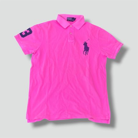 Polo Ralph Lauren Big Pony pink poloshirt vintage