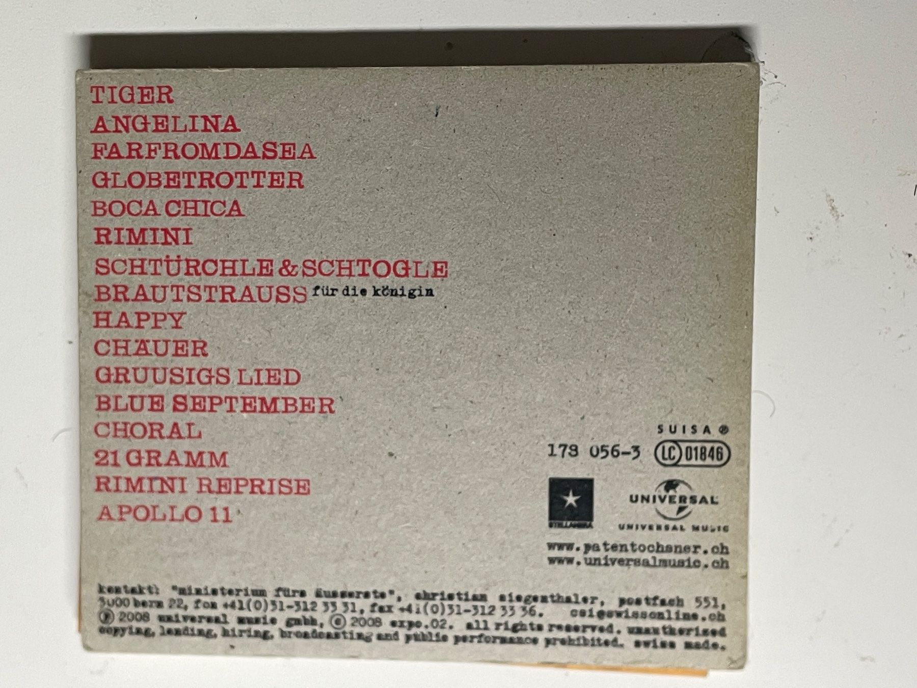 CDs: Patent Ochsner – D'occasion à Muri b. Bern par AdidasCollector 1