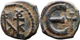 JUSTIN II bronze Pentanummium (565-578)