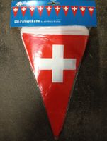 CH-Fahnengkette 6m mit 20 Fahnen 18x28cm neu, WM, 1. August 