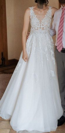Elegante abito da sposa, taglia S, come nuovo, Pronovias